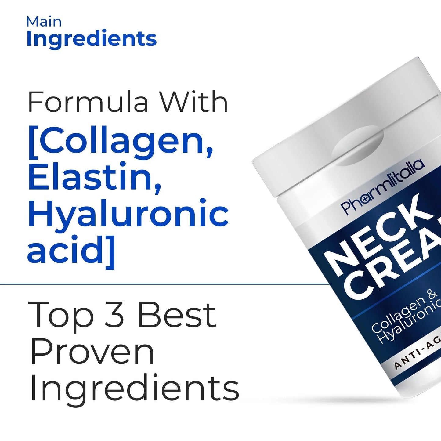 Neck Firming and Tightening Cream with Collagen Hyaluronic Acid anti Age 4 Fl Oz