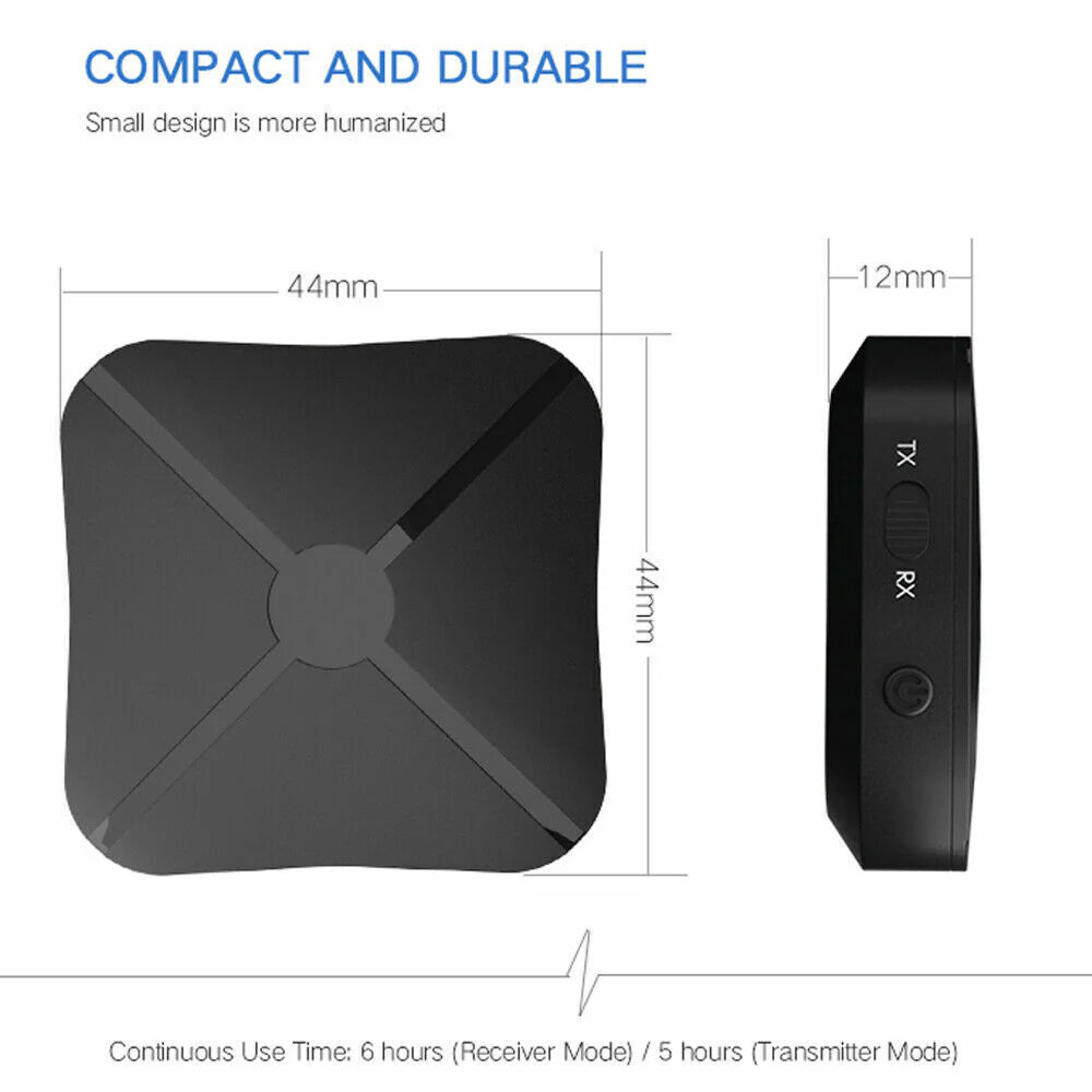 2In1 Bluetooth Transmitter Receiver Wireless Adapter TV Home Stereo A2DP Audio