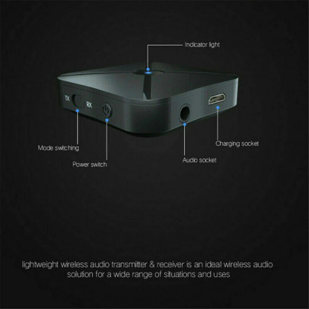2In1 Bluetooth Transmitter Receiver Wireless Adapter TV Home Stereo A2DP Audio