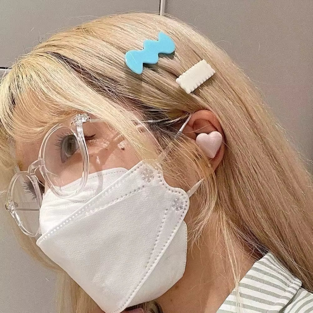 Bluetooth-Compatible Wireless Headphones Heart Shaped Earphones Woman Earphone High Quality Heart Earbuds Girl Gift
